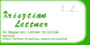 krisztian lettner business card