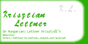 krisztian lettner business card